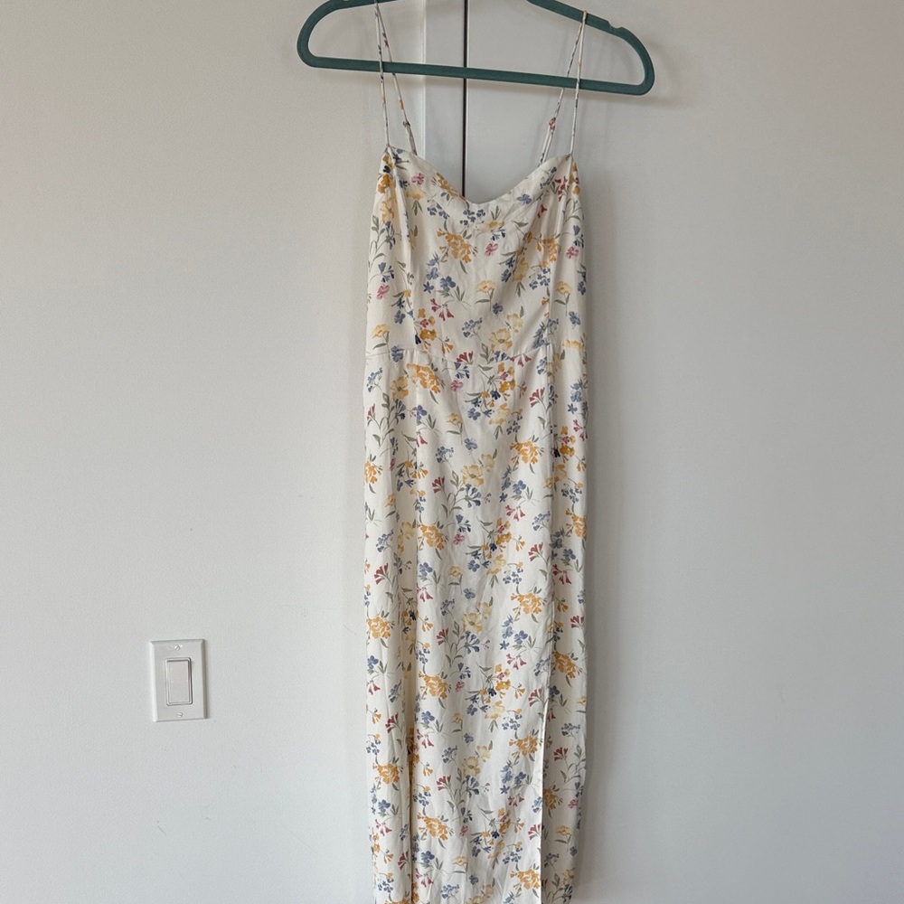 Abercrombie & Fitch Cream Floral Maxi Dress